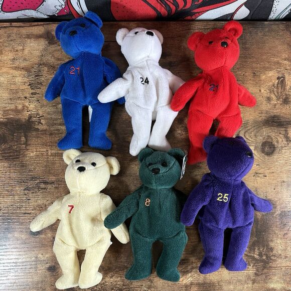 LOT OF 6 Bamm Beanos Rodriguez 7 Ripken 8 Clemens Sosa 21 Martinez 24 McGwire 25 - Picture 1 of 6